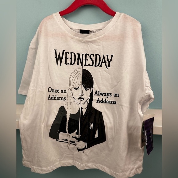 Wednesday Graphic top t-shirt, size 11-12Y, brand C&A, New with tags - Picture 3 of 8
